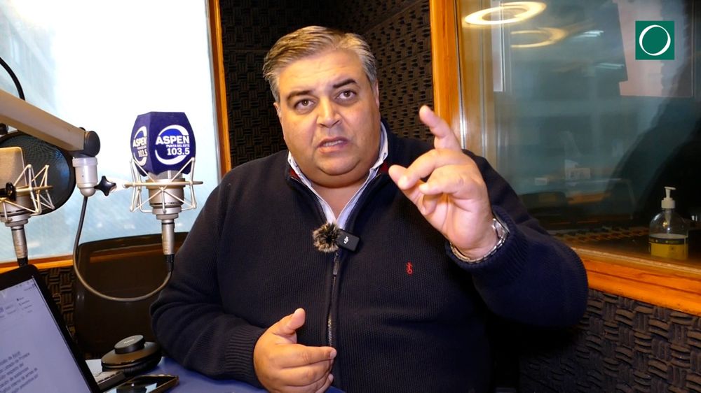 Celso Cuadro, corresponsal de Canal 12