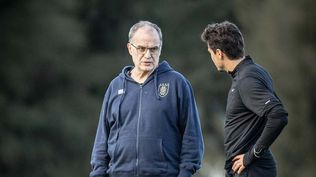 Marcelo Bielsa y José María Giménez