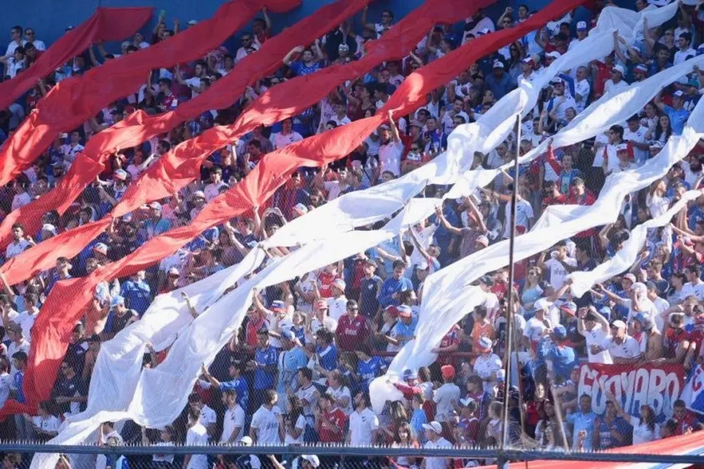 Los hinchas de Nacional en el Gran Parque Central