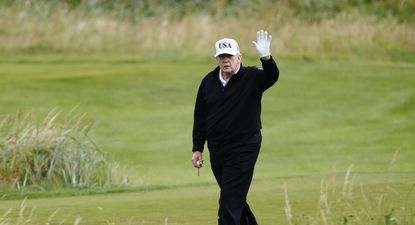 Donald Trump, durante su visita del año pasdo a Escocia.