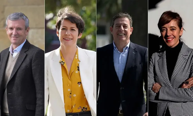Alfonso Rueda, Ana Pontón, José Ramón Gómez Besteiro, Marta Lois