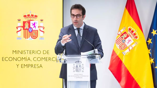 Carlos Cuerpo, ministro de Economia de España, de viaje en EEUU.