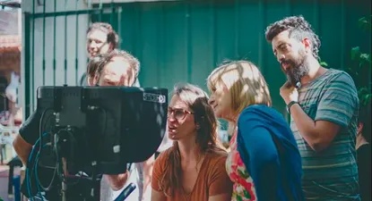 La directora Leticia Jorge en el set de Alelí (2019)
