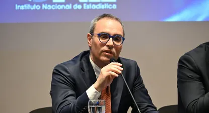 El director del INE, Diego Aboal durante la presentación del nuevo indicador.