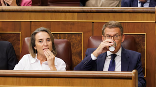 Cuca Gamarra y Alberto Núñez Feijóo, del Partido Popular.