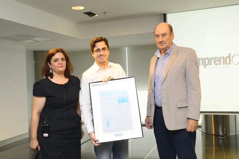 Gabriela Malvasio, Ignacio Olivieri de Vipermed y Norberto Cibils (director de ANII)