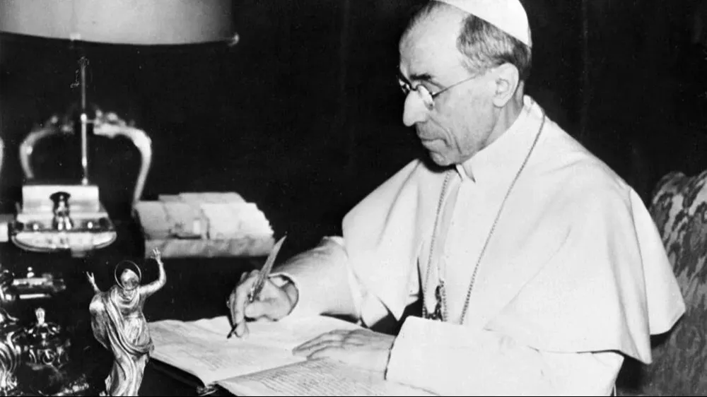 Retrato de Pío XII del 26 de noviembre de 1955 en Castel Gandolfo