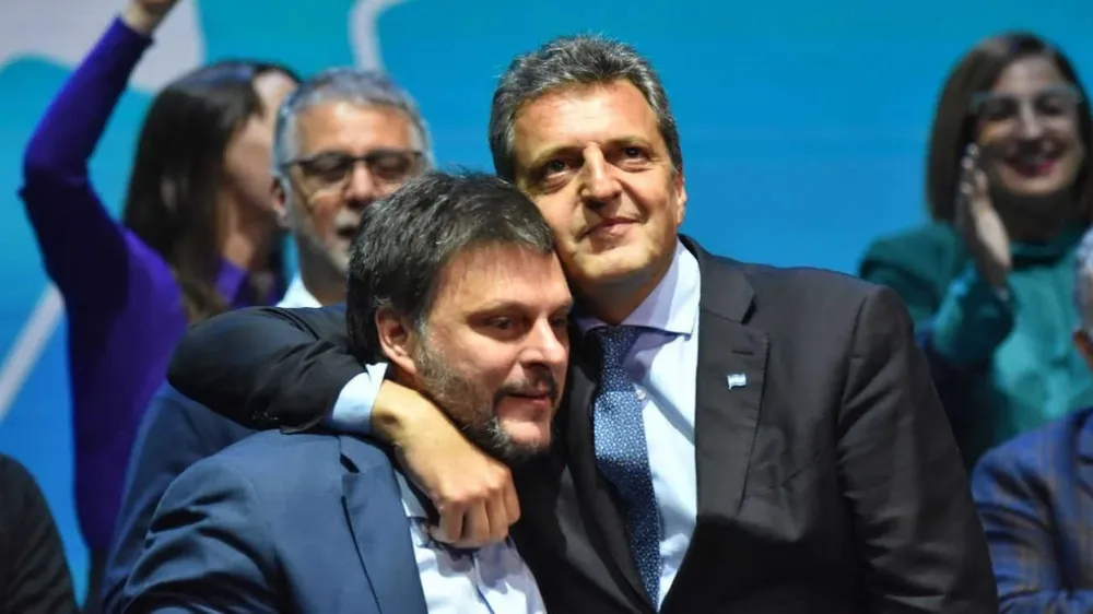 Leandro Santoro y Sergio Massa