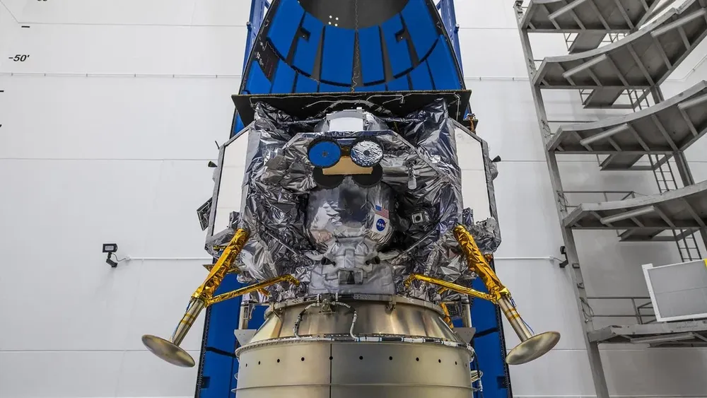 La cápsula lunar Peregrine con los restos de 3 presidentes norteamericanos y de indios navajos para un primer sepelio lunar.