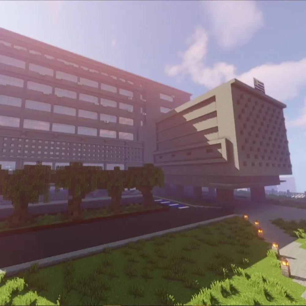 La Facultad de Ingeniería construida por estudiantes en Minecraft