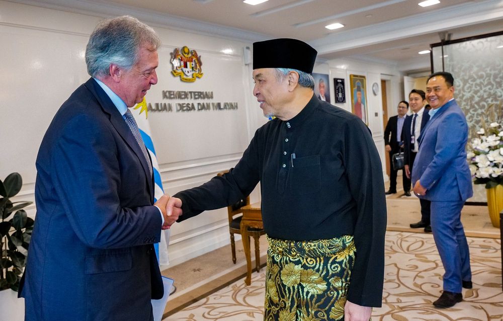 Malasia: la delegación uruguaya fue encabezada por Fernando Mattos, ministro de Ganadería, Agricultura y Pesca.