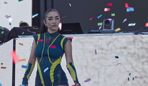 La argentina María Becerra en un concierto en Madrid. EUROPA PRESS