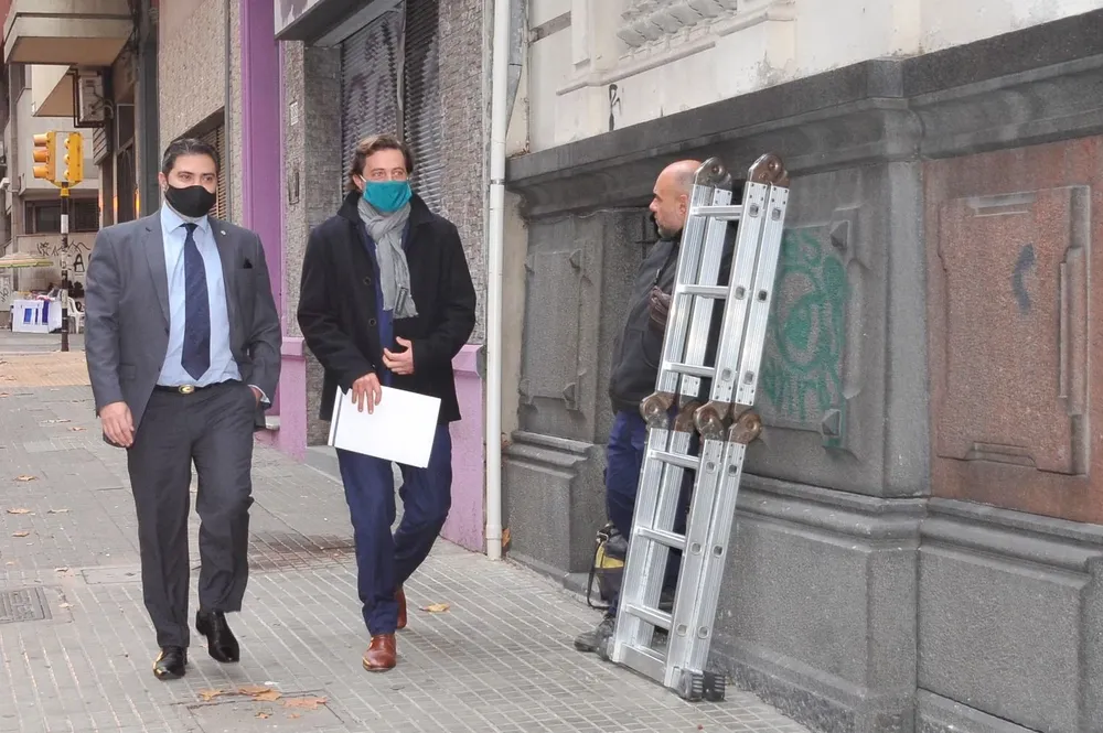 Gastón Tealdi e Ignacio Alonso, vicepresidente y presidente de la AUF