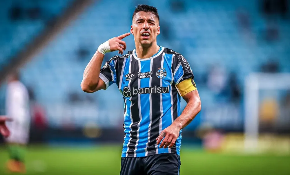 El festejo de Luis Suárez