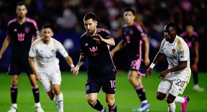 Messi enfrentando el domingo a Los Angeles Galaxy