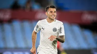 Lucas Rodríguez celebra el tercero de Montevideo City Torque ante Peñarol