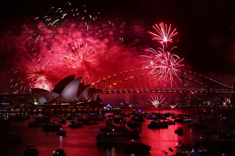 Australia recibió el año nuevo