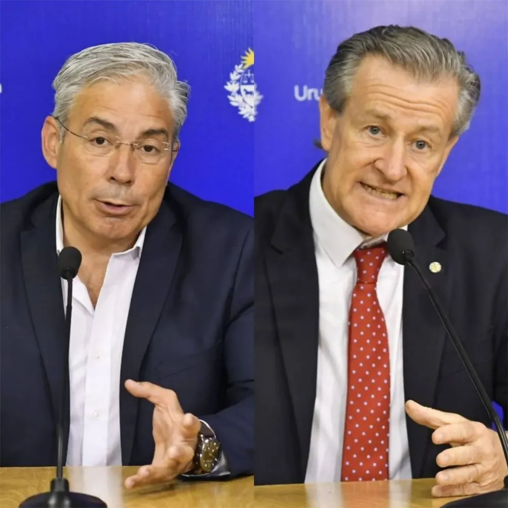 Robert Silva y Gabriel Gurméndez anunciaron su renuncias este jueves en conferencia de prensa en la Residencia de Suárez y Reyes