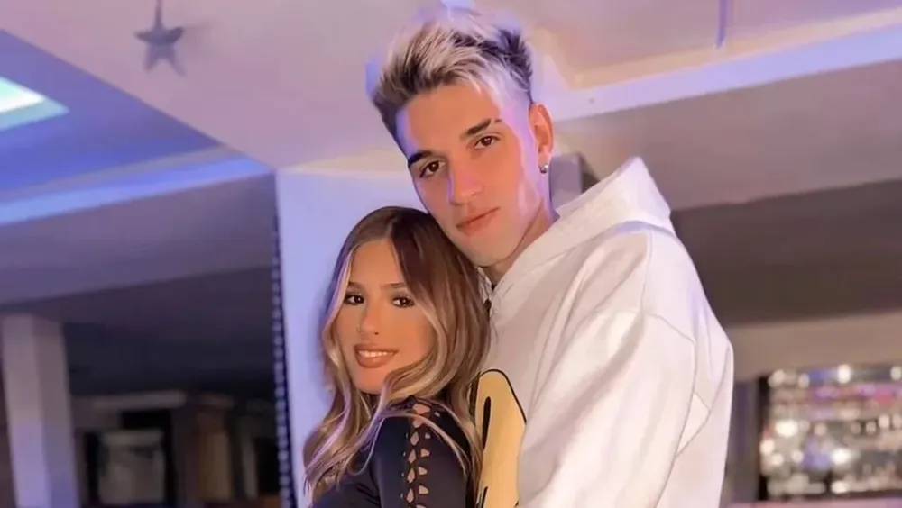 Julieta Poggio y Lucca Berdelli cuando todavía eran pareja.