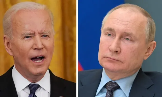 El presidente de Estados Unidos, Joe Biden, y el presidente de Rusia, Vladimir Putin