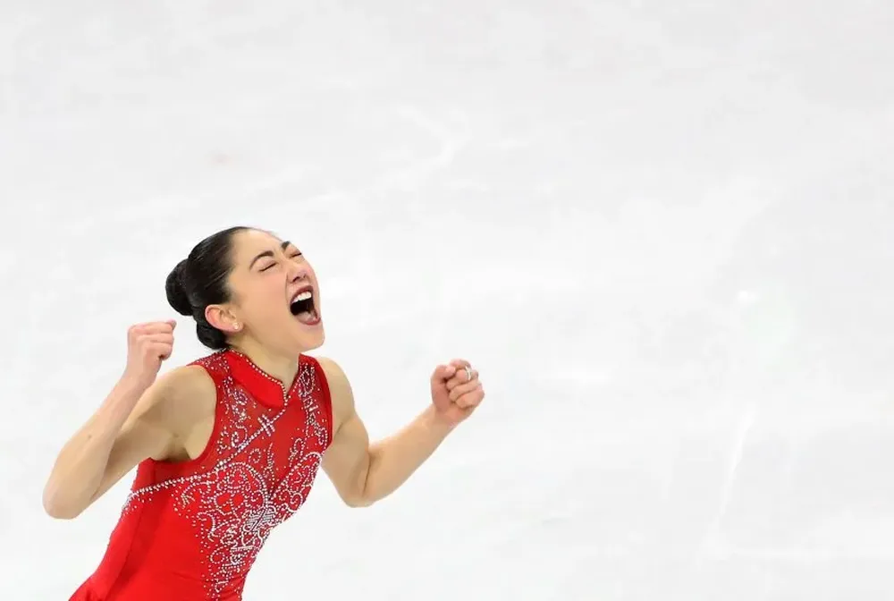 Así festejó Nagasu su histórico salto