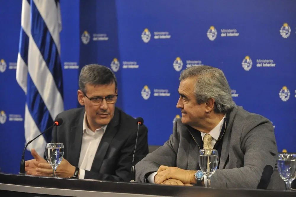 Archivo. Jorge Díaz y Jorge Larrañaga durante una conferencia de prensa