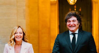 Giorgia Meloni y Javier Milei