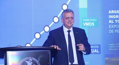 Horacio Marín, presidente de la petrolera argentina YPF, durante su exposición en el CICyP.