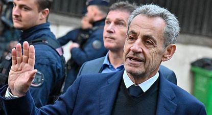 Sarkozy el pasado 21 de octubre antes de entrar a prisión.