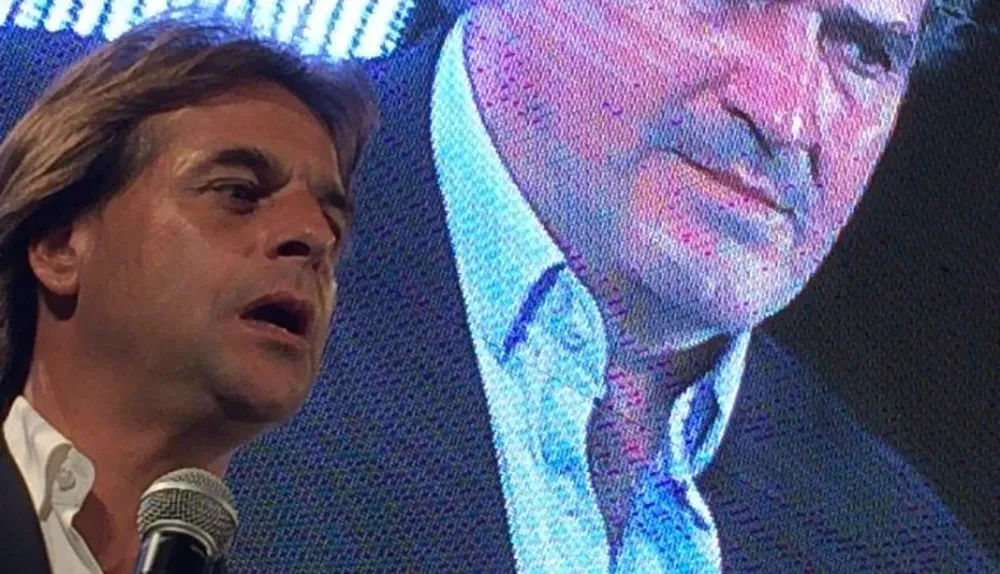 Bordaberry acompañó a Lacalle Pou en su segundo discurso