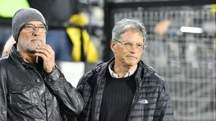 Eduardo Zaidensztat (d), vicepresidente de Peñarol