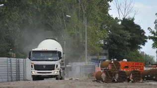 Obras del Ferrocarril Central en Capurro. (Foto archivo)