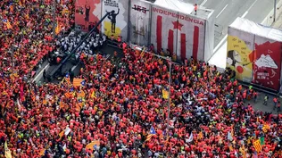 Catalanes vuelven por la independencia: cerca de un millón marcharon en Barcelona