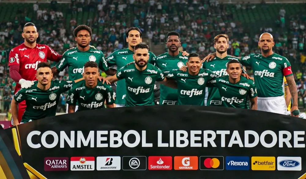 El equipo de Palmeiras ante Guaraní