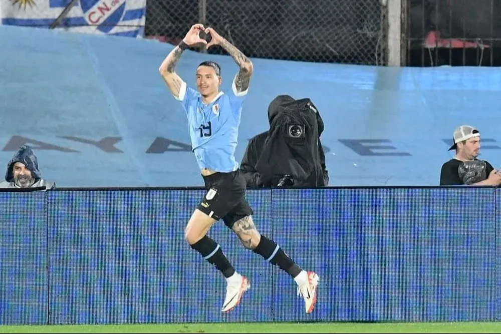 El festejo de Darwin Núñez