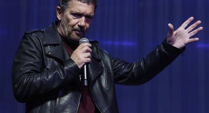 El actor y director Antonio Banderas en el Teatro Apolo de Madrid, dionde estrena Gypsy el 7 de febrero. EFE