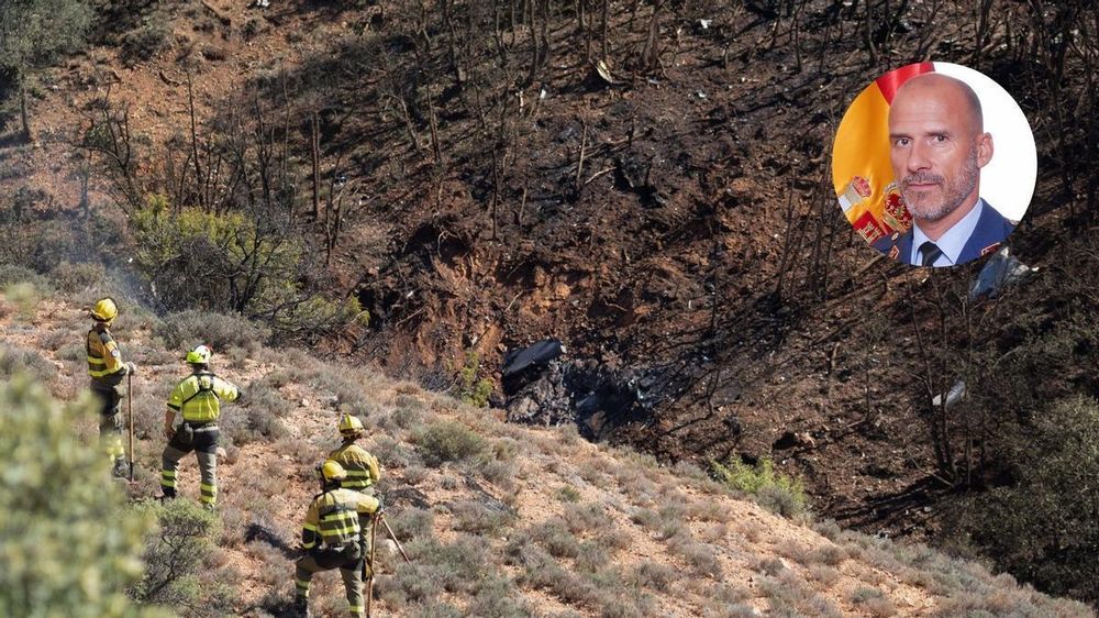 El avión de combate F-18 cayó en Teruel en octubre