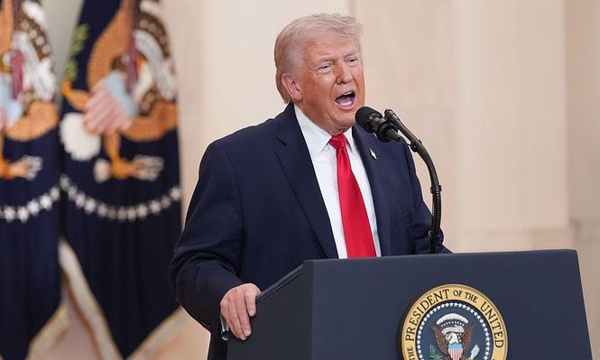 Donald Trump desplegó un discurso de victoria sobre EE.UU. en Irán.