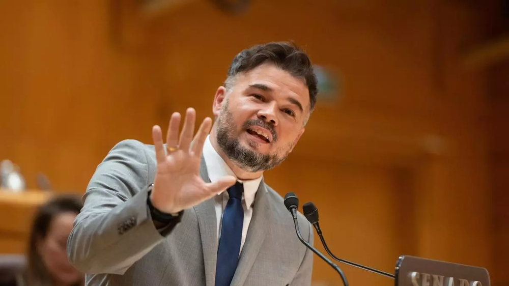 El portavoz de ERC en el Congreso, Gabriel Rufián