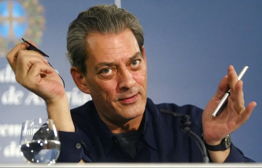 Paul Auster durante la conferencia de prensa tras recibir el premio Príncipe de Asturias