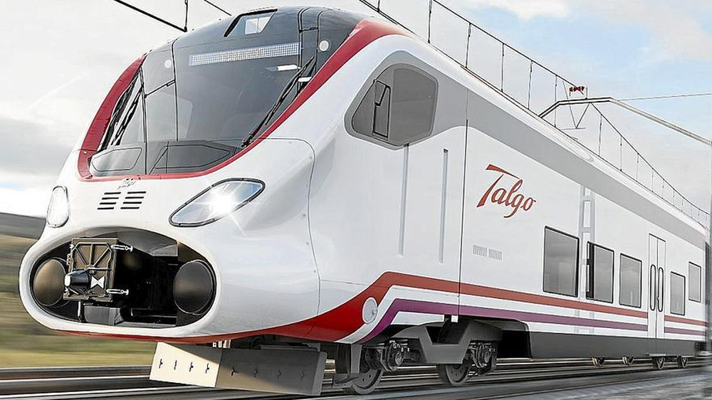 Uno de los trenes de alta velocidad operados por la empresa Talgo.