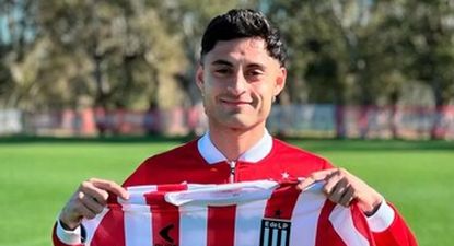 Altmirano fue recibido por sus compañeros de Estudiantes