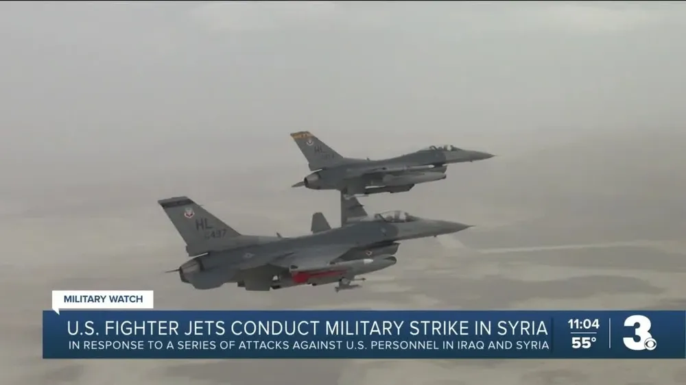 Los ataques aéreos de este domingo fueron en represalia por acciones de la Guardia Revolucionaria iraní contra instalaciones norteamericanas en Siria