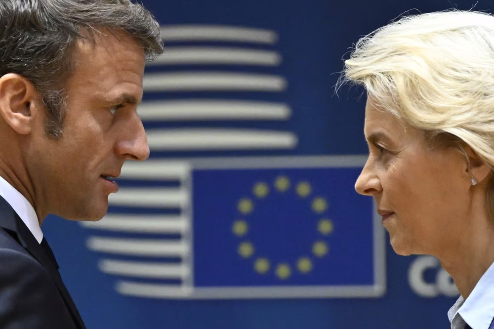 Emmanuele Macron y Úrsula Von der Leyen