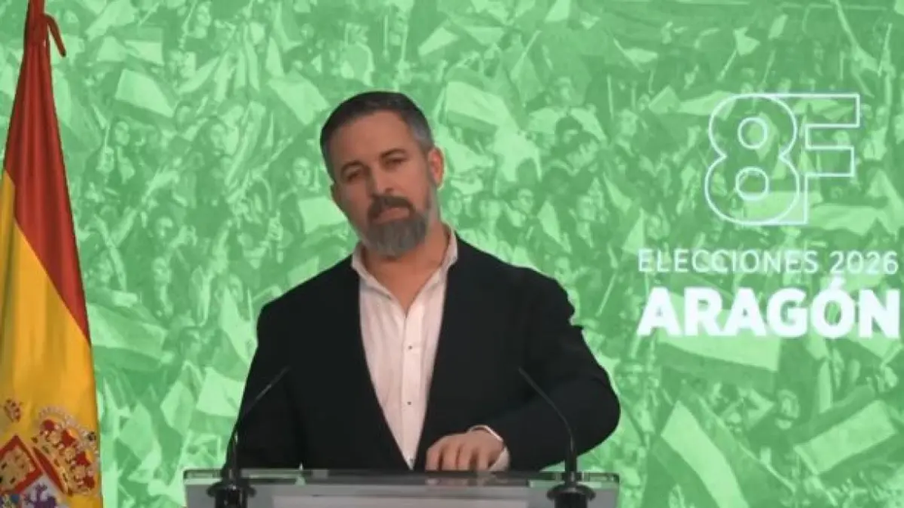 El líder de Vox, Santiago Abascal.