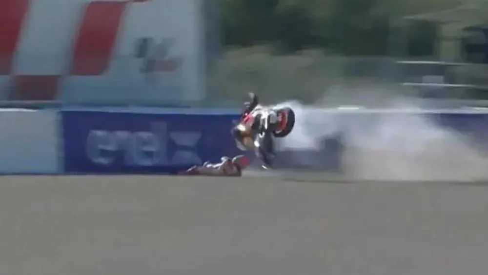 Así voló Marc Márquez en la clasificación del Gran Premio de España