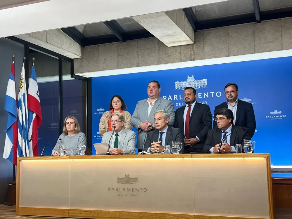 La conferencia de prensa de Ciudadanos en el Parlamento