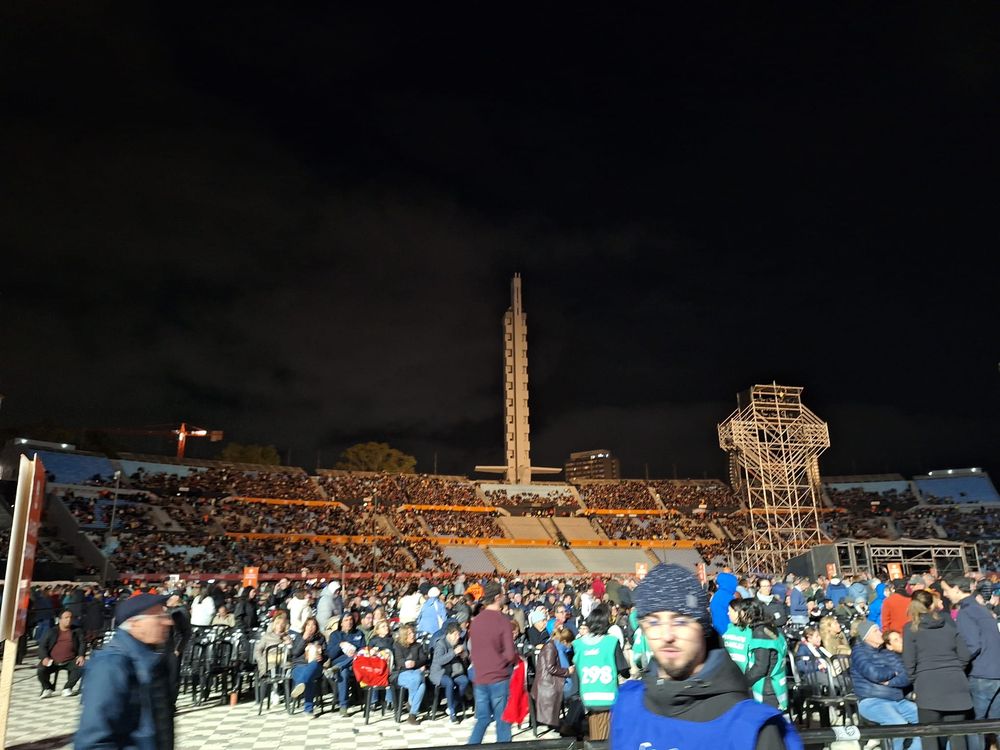 Tribuna Olímpica en la previa del recital de Paul McCartney