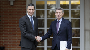 Pedro Sánchez y Alberto Núñez Feijóo