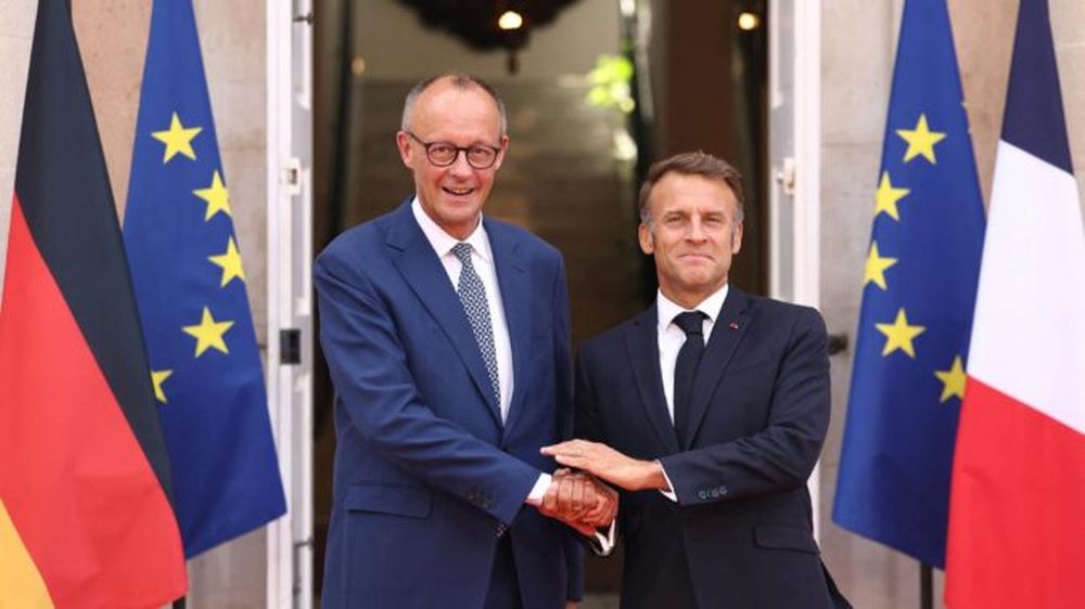 Emmanuel Macron y Friedrich Merz.&nbsp;